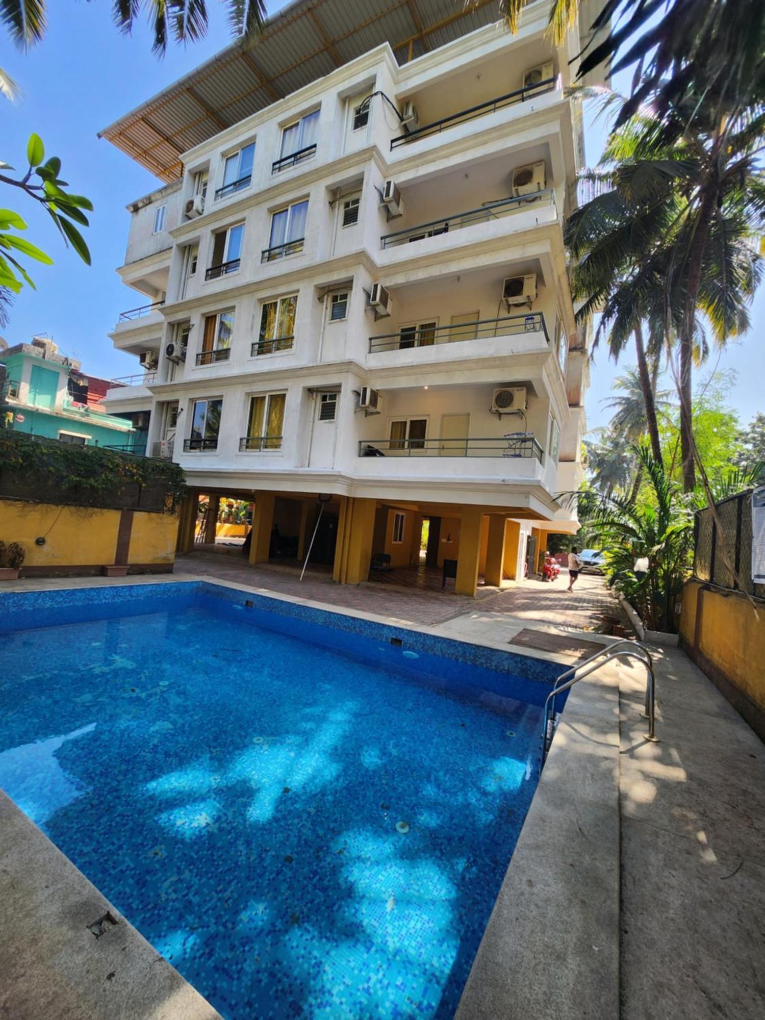 Luxury 2Bhk Apartment Near Calangute Baga Beach With Pool Buitenkant foto